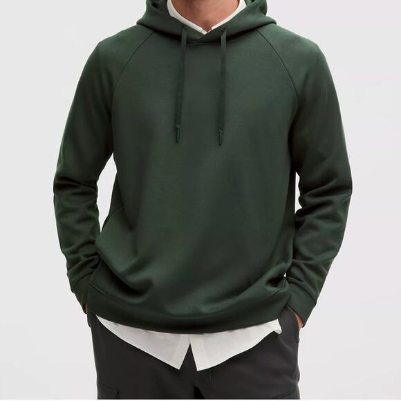 Lululemon Smooth Spacer Classic-Fit Pullover Hoodie XL Blackened Pine BKPN green - Picture 1 of 7
